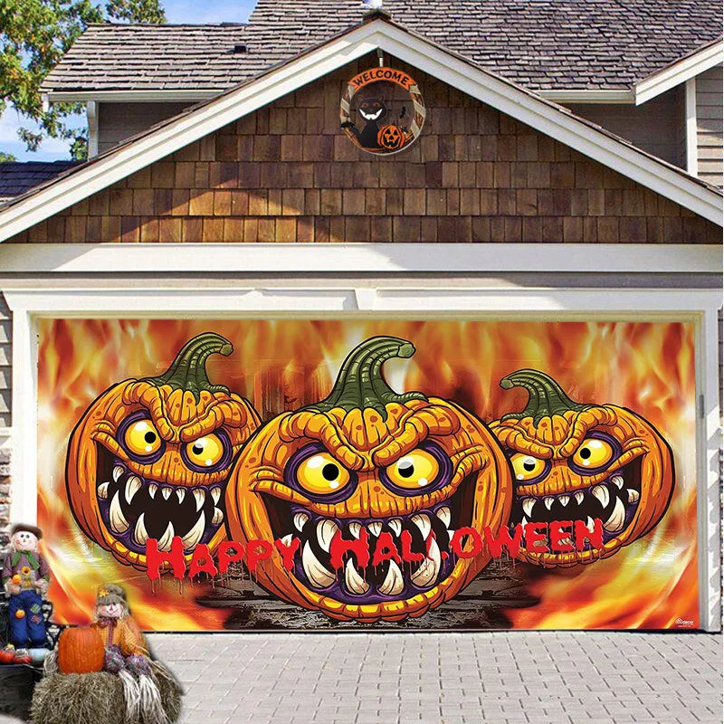 Solvee CryptCover™ - Halloween Garage Decoration