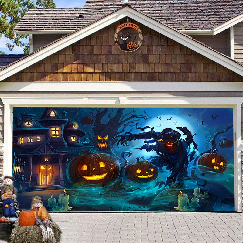 Solvee CryptCover™ - Halloween Garage Decoration