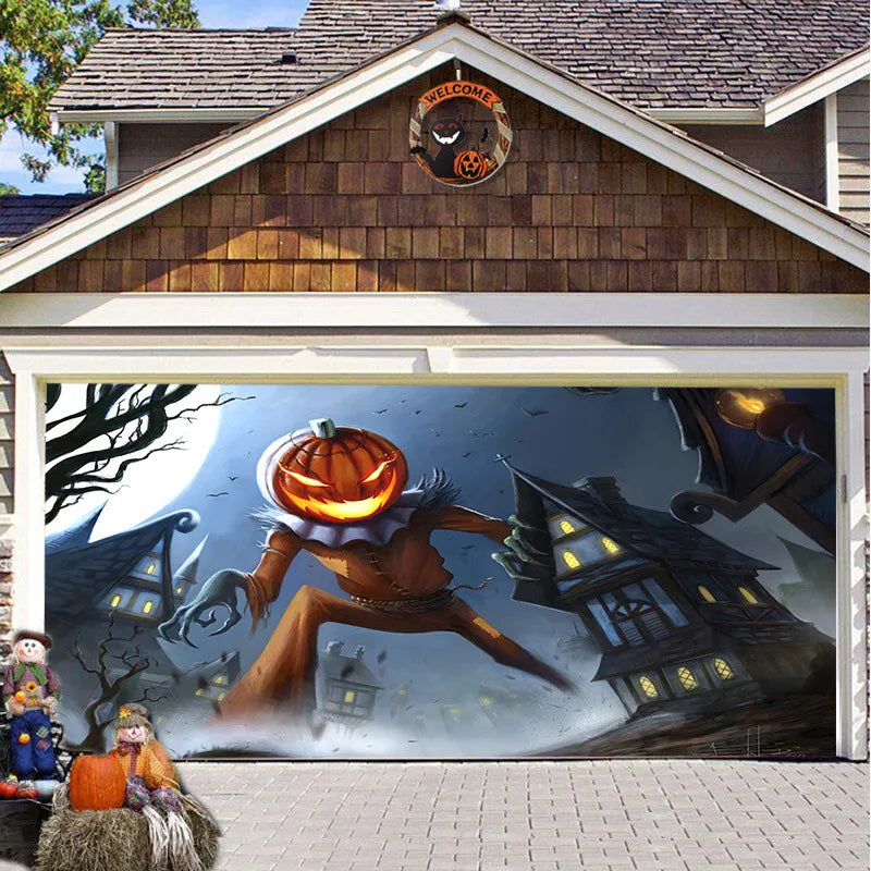 Solvee CryptCover™ - Halloween Garage Decoration