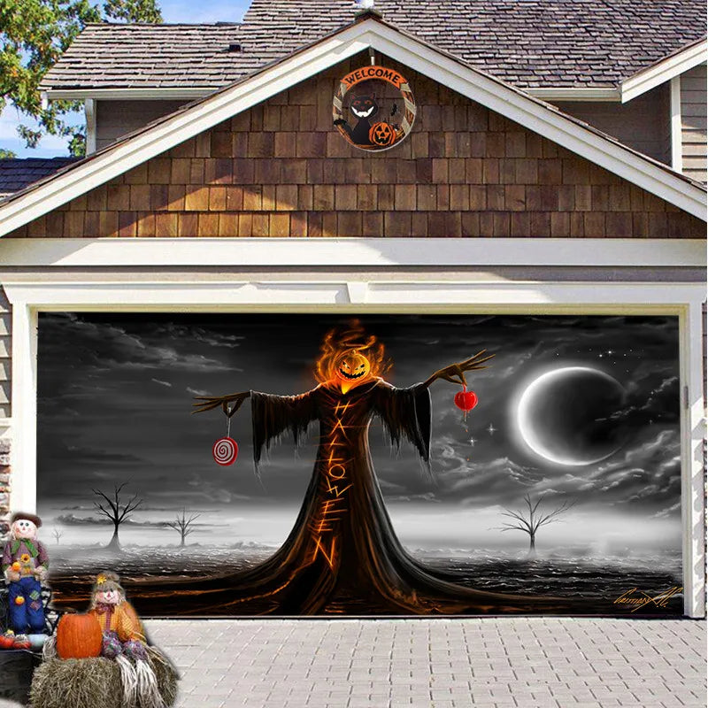 Solvee CryptCover™ - Halloween Garage Decoration