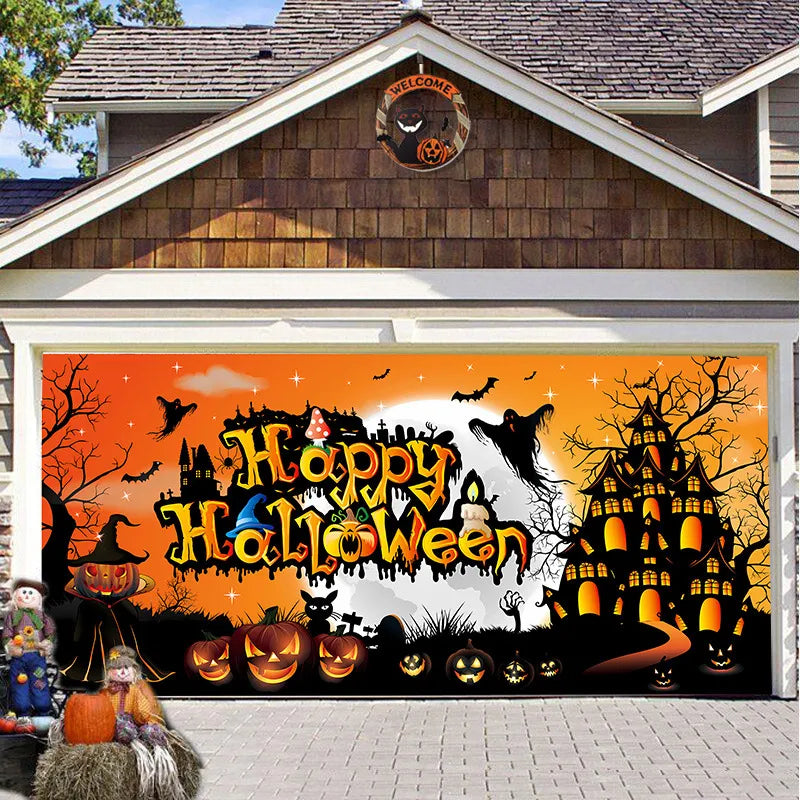 Solvee CryptCover™ - Halloween Garage Decoration