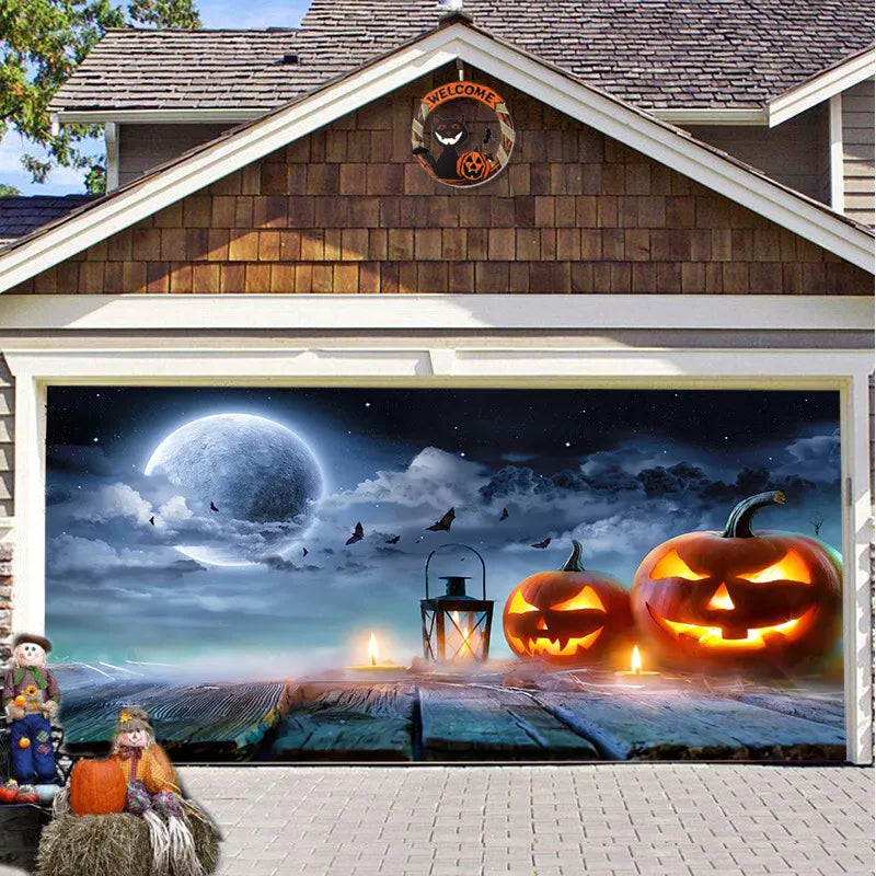 Solvee CryptCover™ - Halloween Garage Decoration