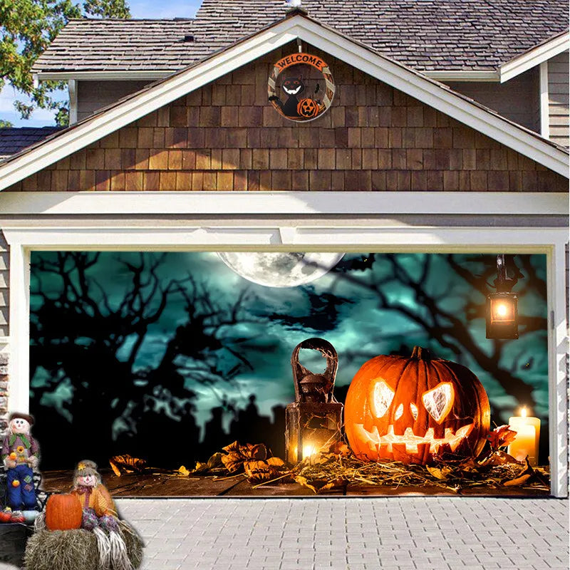 Solvee CryptCover™ - Halloween Garage Decoration