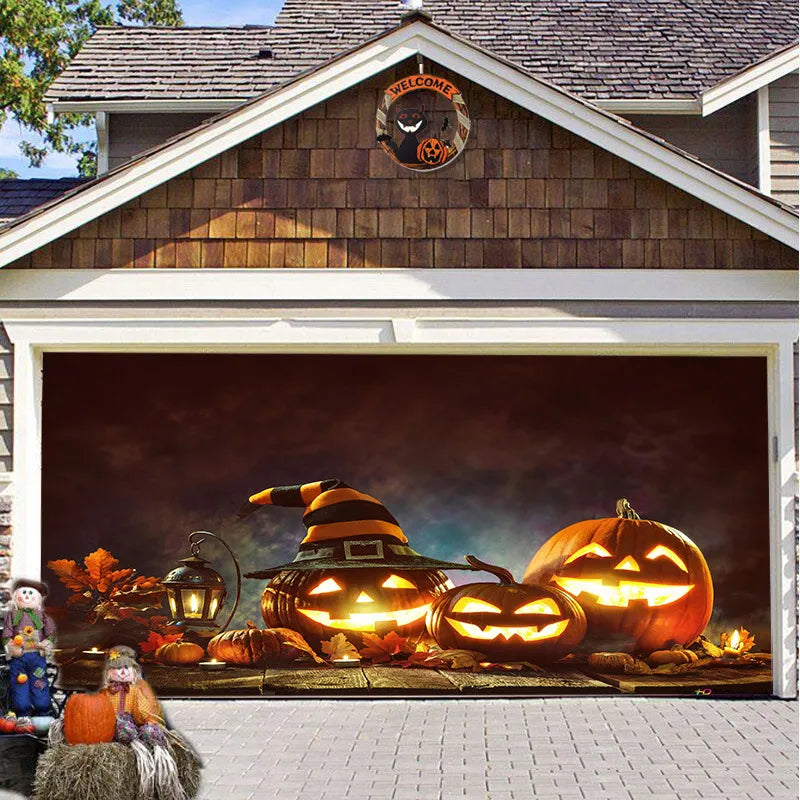 Solvee CryptCover™ - Halloween Garage Decoration