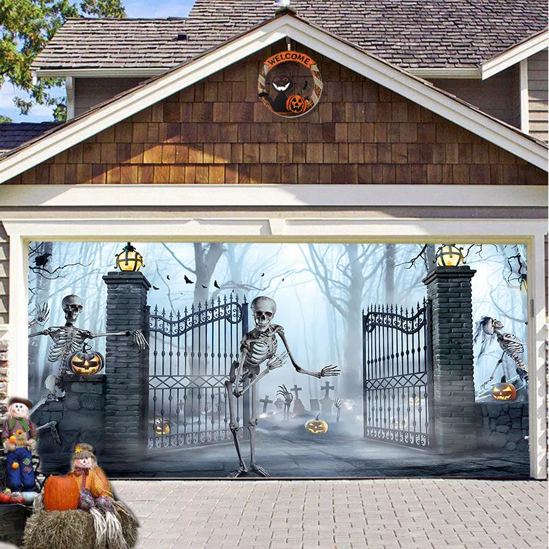 Solvee CryptCover™ - Halloween Garage Decoration
