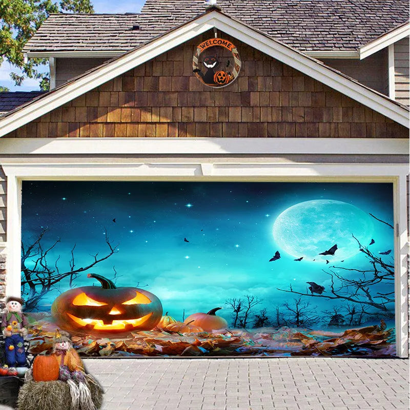Solvee CryptCover™ - Halloween Garage Decoration
